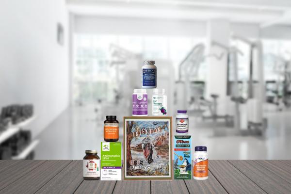a selection of all-natural supplements, and an almanac