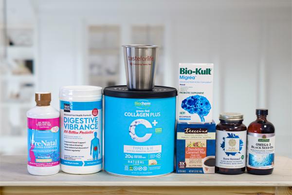 a collection of all-natural supplements