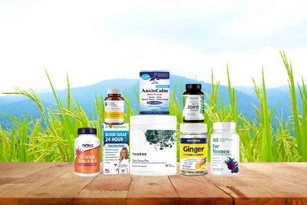 a wide variety of all-natural supplements