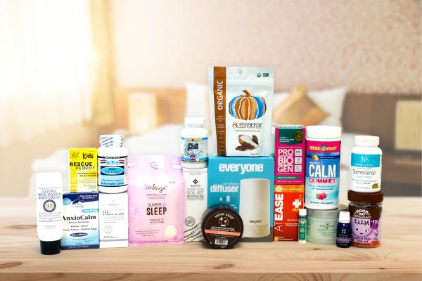 A collection of all-natural products for resting your mind and body